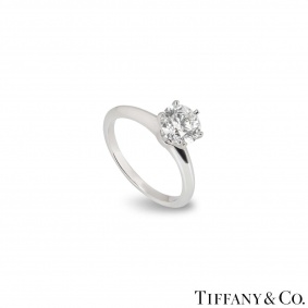Tiffany & Co. Round Brilliant Cut Diamond Ring 1.67ct H/VVS2